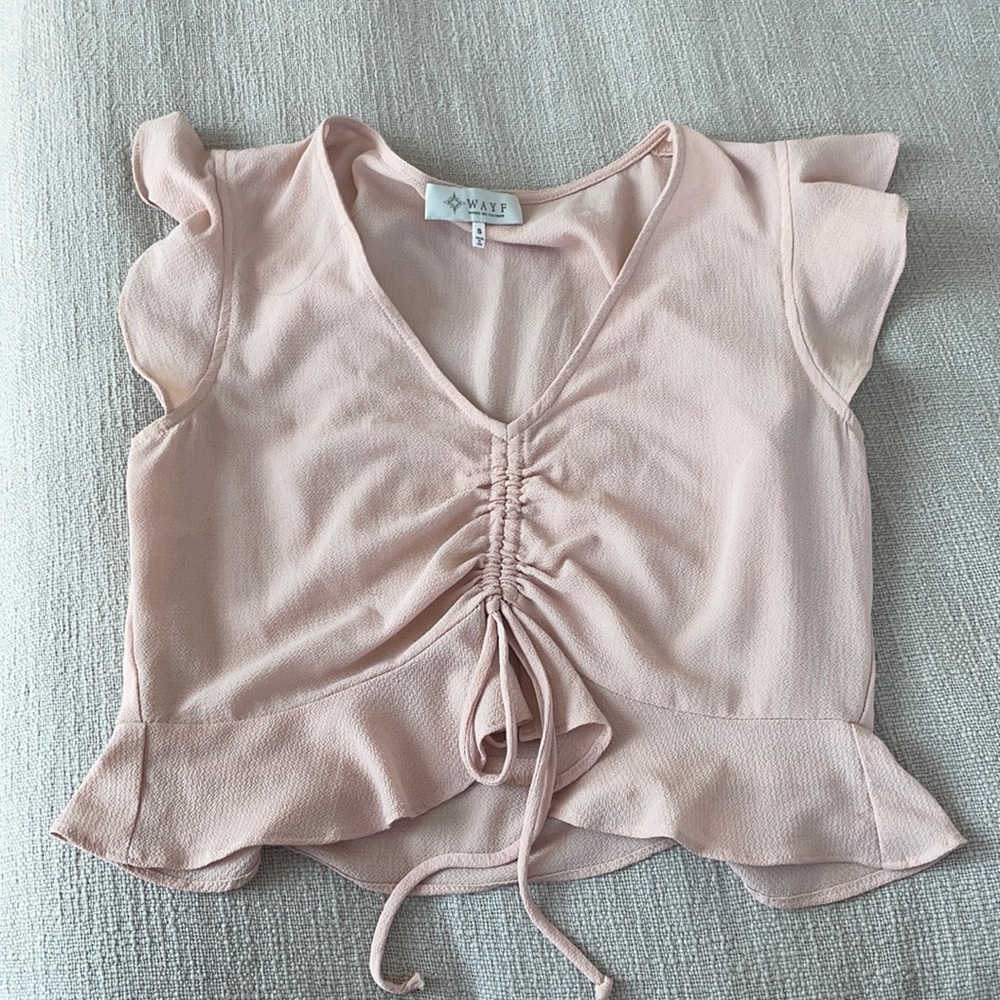 Pink crop top